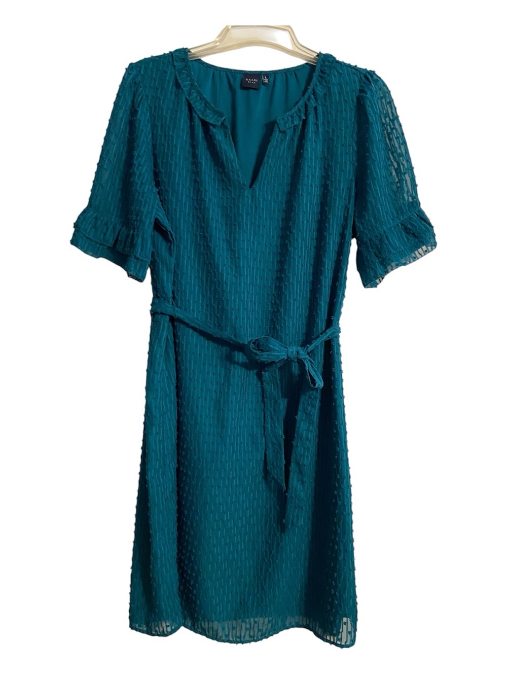 Kaari Blue Teal Sheer Blouse